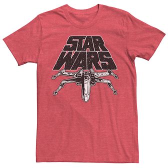 Men's Star Wars X-Wing Retro Logo Space Tee