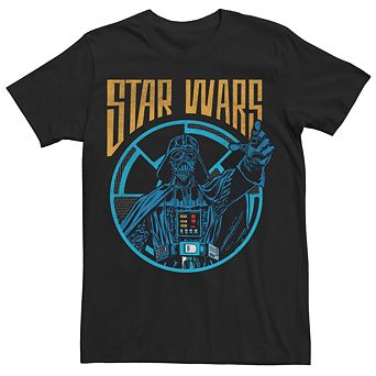 Men's Star Wars Darth Vader Retro Circle Logo Tee