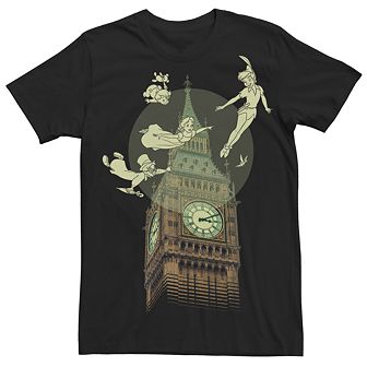 Disney's Peter Pan Group Shot Big Ben Men's Tee