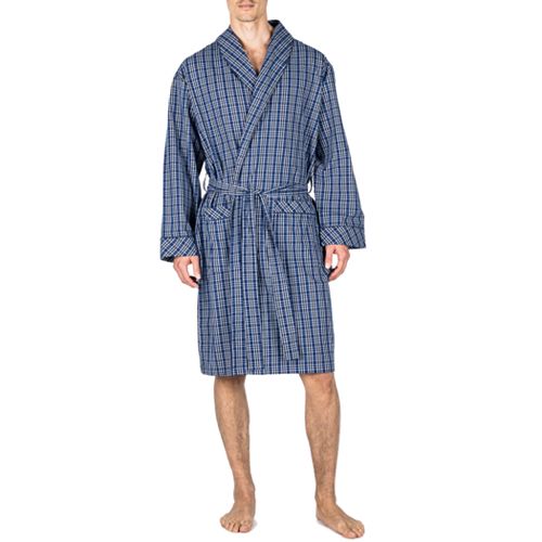 Big & Tall Residence Summertime Poplin Shawl Robe