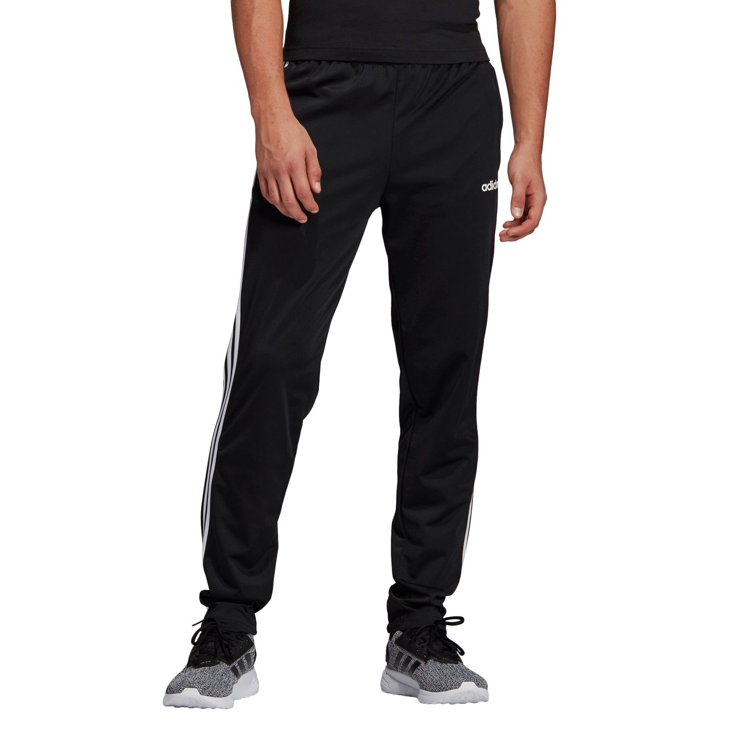 adidas men's essentials tapered zipper pants