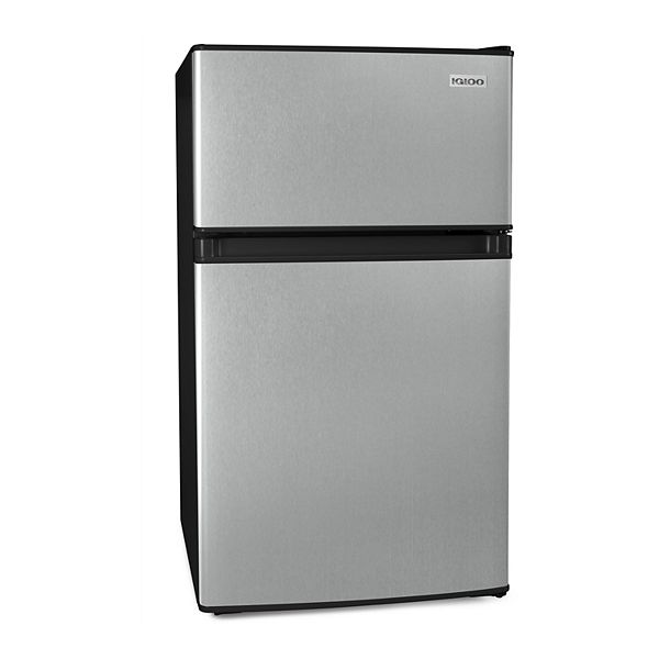 Igloo 3.1 Cu. Ft. Stainless Steel Refrigerator and Freezer