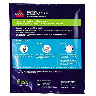 BISSELL Stomp 'N Go Pet Stain Lifting Pads + Oxy (20-Pack)
