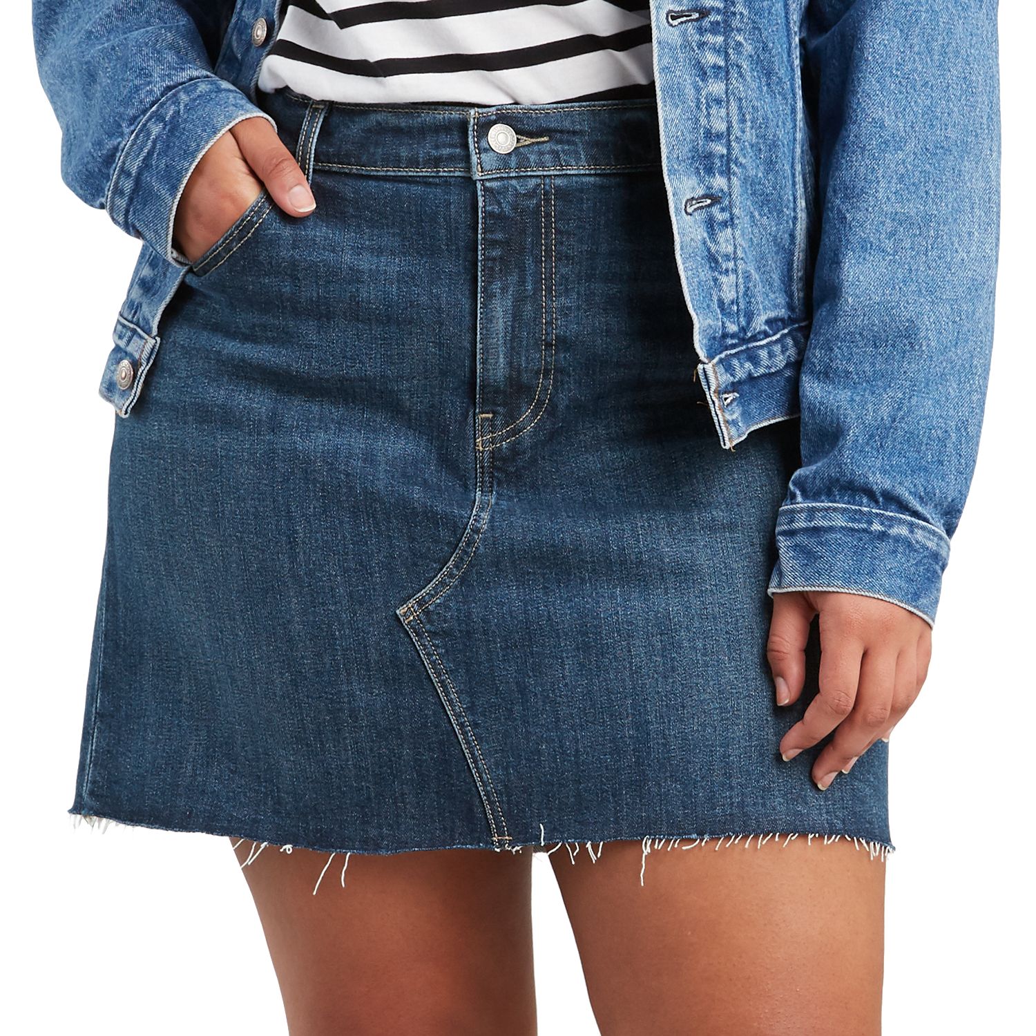 plus size levi skirt