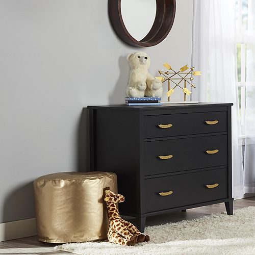 Little Seeds Black Monarch Hill Hawken 3 Drawer Dresser