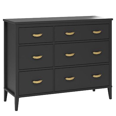 Little Seeds Black Monarch Hill Hawken 6-Drawer Dresser