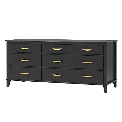 Little Seeds Black Monarch Hill Hawken 6-Drawer Dresser