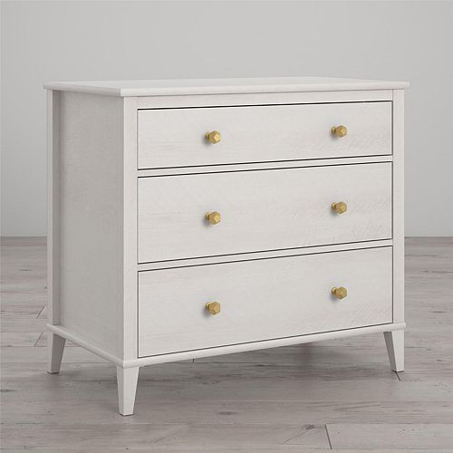 Little Seeds White Monarch Hill Poppy 3 Drawer Dresser