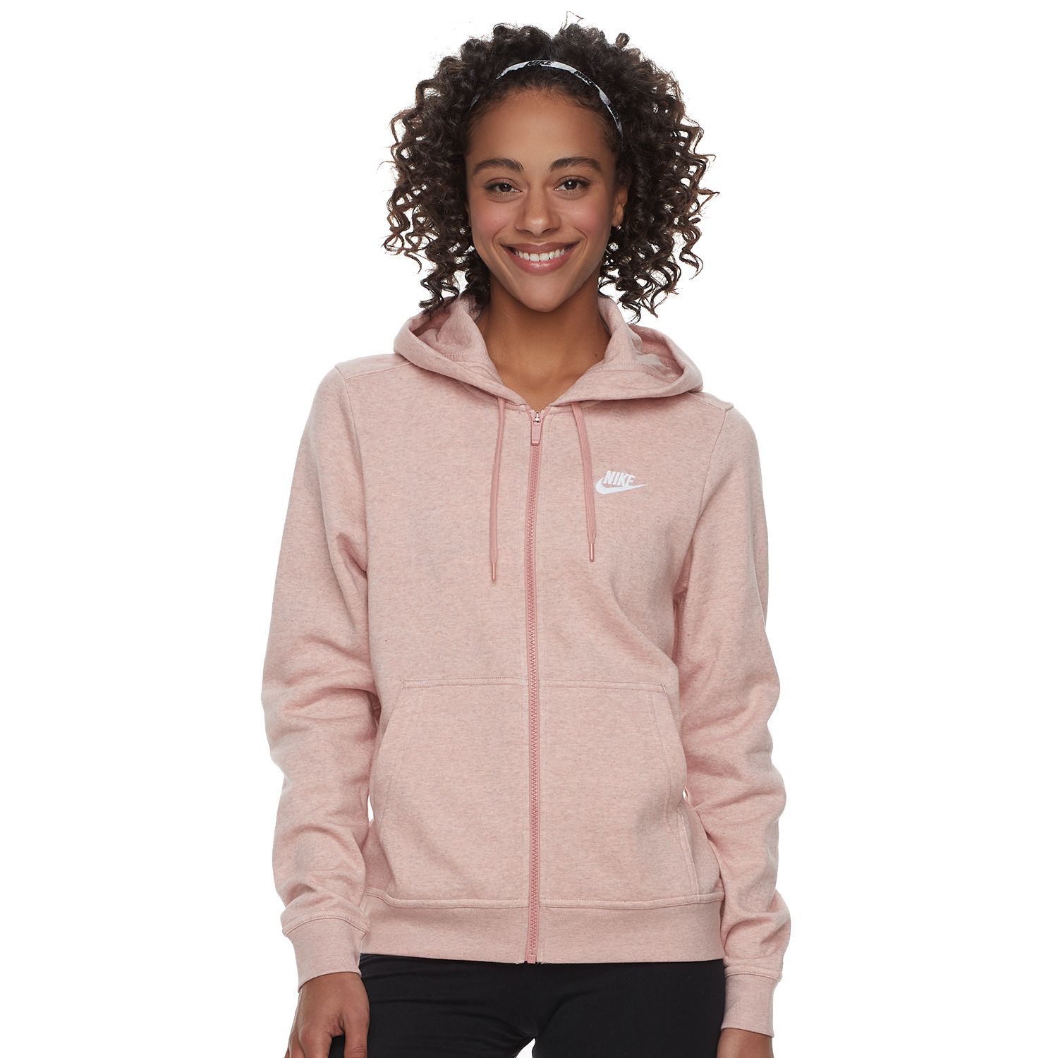 women's nike gray zip up hoodie