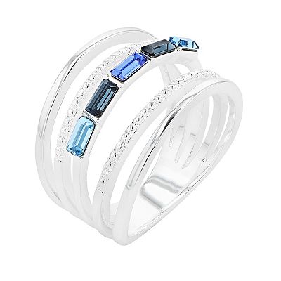 Brilliance 5 Band Ring with Swarovski Crystals