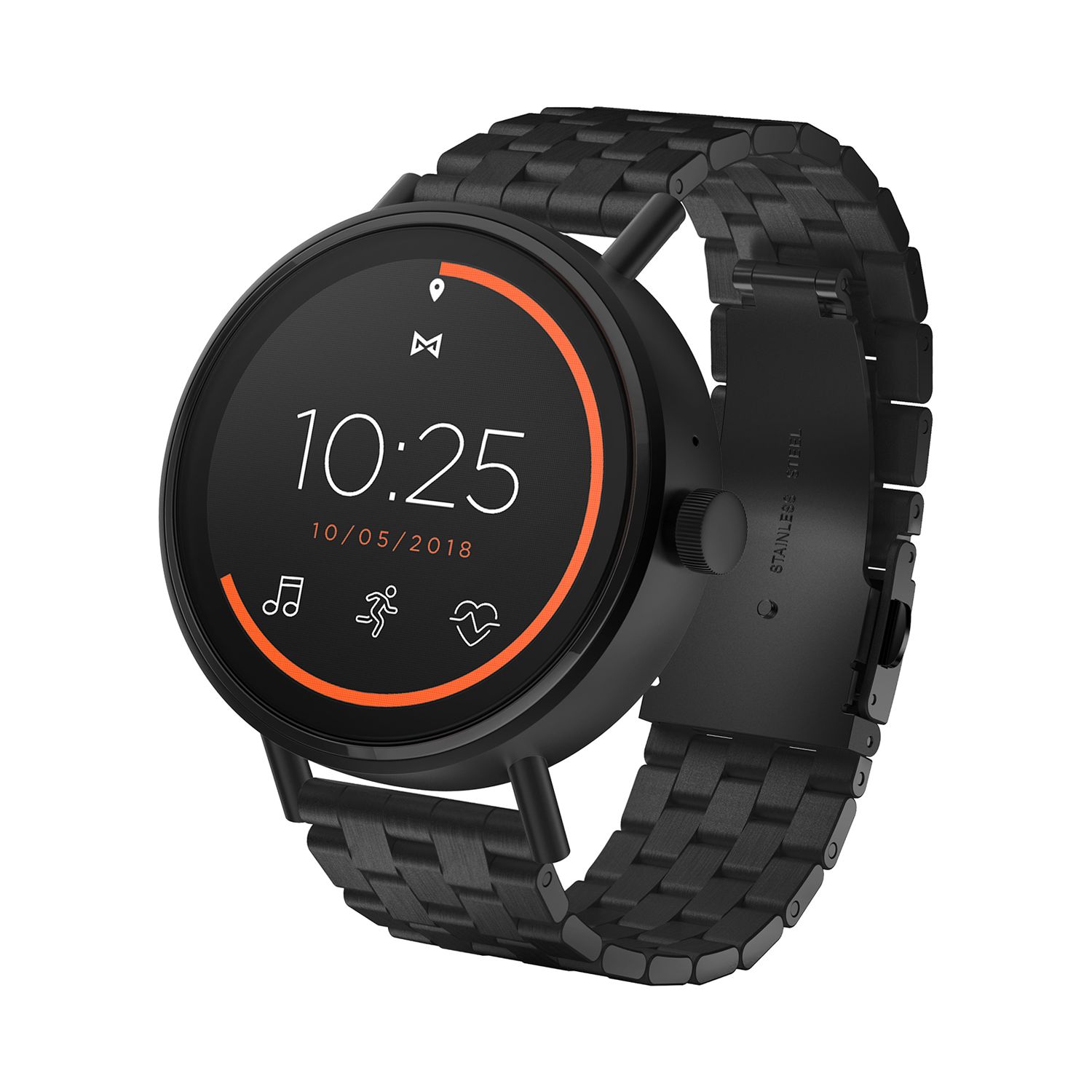 mens stainless steel smartwatch