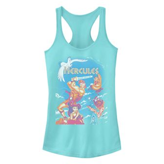 Juniors' Hercules Retro Group Shot Racerback Tank Top