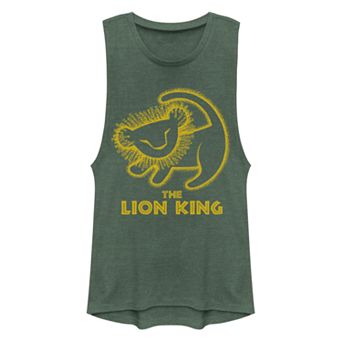 Juniors' Disney's The Lion King Simba Painting Muscle Tank Top