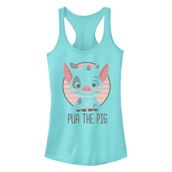 Juniors' Disney's Moana Pua The Pig Cute Racerback Tank Top