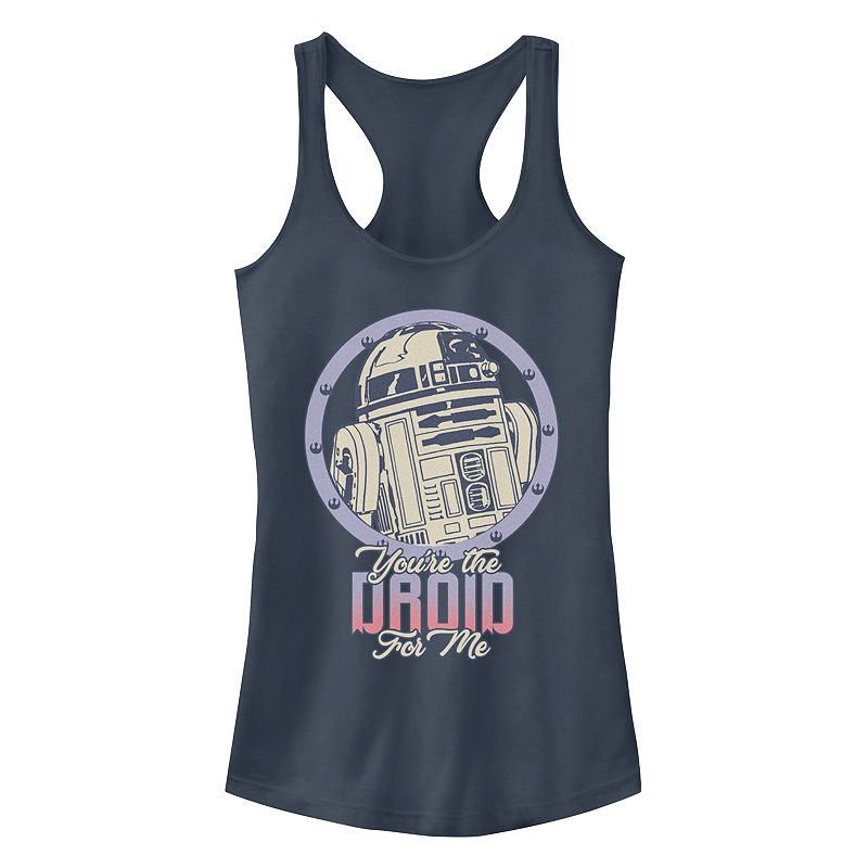 UPC 192715000175 product image for Juniors' Star Wars R2-D2 The Droid for Me Racerback Tank Top, Girl's, Size: Medi | upcitemdb.com