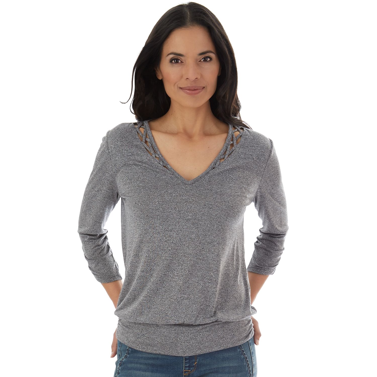 banded bottom tops womens