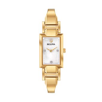 Bulova Women's Diamond Accent Half-Bangle Watch