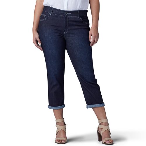 Plus Size Lee Flex Motion Capri Jeans