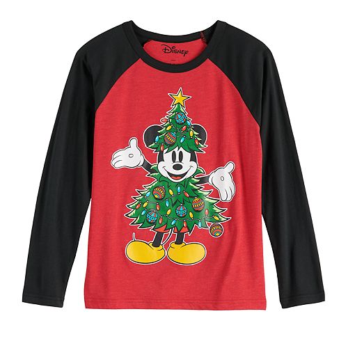 mickey mouse christmas tree shirt