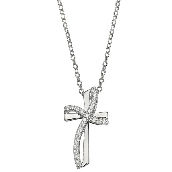 Symbols of Faith Cross Pendant Necklace