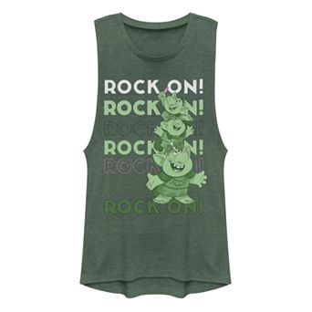 Juniors' Disney's Frozen Trolls Stack Rock On Muscle Tank Top