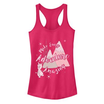 Juniors' Disney's Frozen Olaf Amazing Adventure Poster Racerback Tank Top
