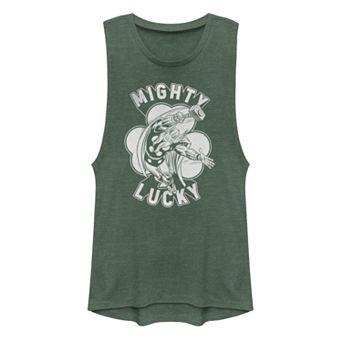 Juniors' Marvel Comics Retro Thor Mighty Lucky Muscle Tank Top