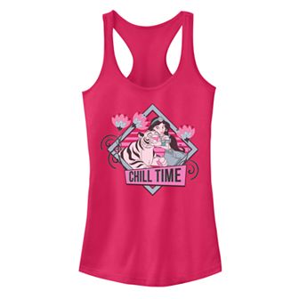 Juniors' Disney's Aladdin Jasmine Chill Time Portrait Racerback Tank Top