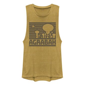 Juniors' Disney's Aladdin Agrabah Retro Muscle Tank Top