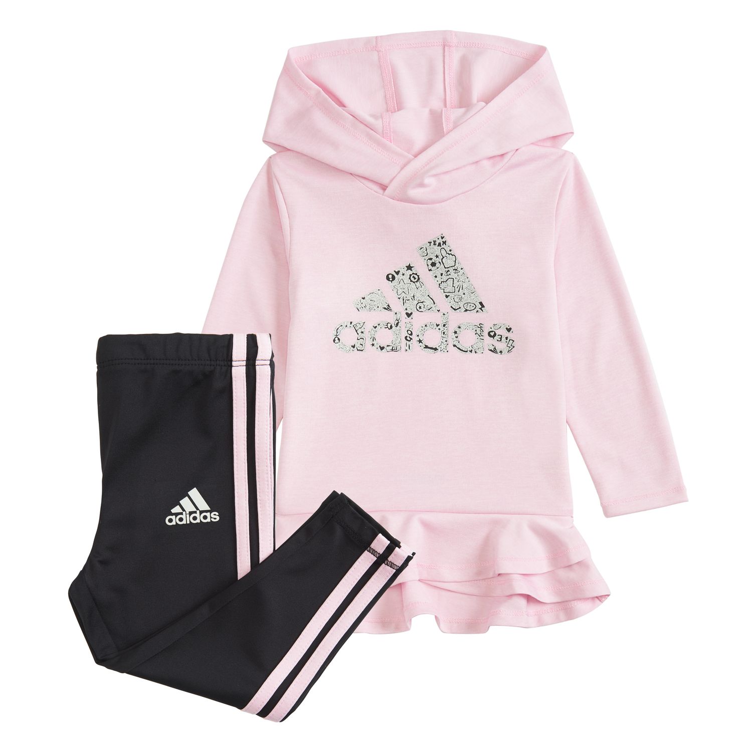 adidas leggings and hoodie set