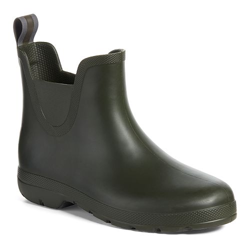 gray chelsea rain boots