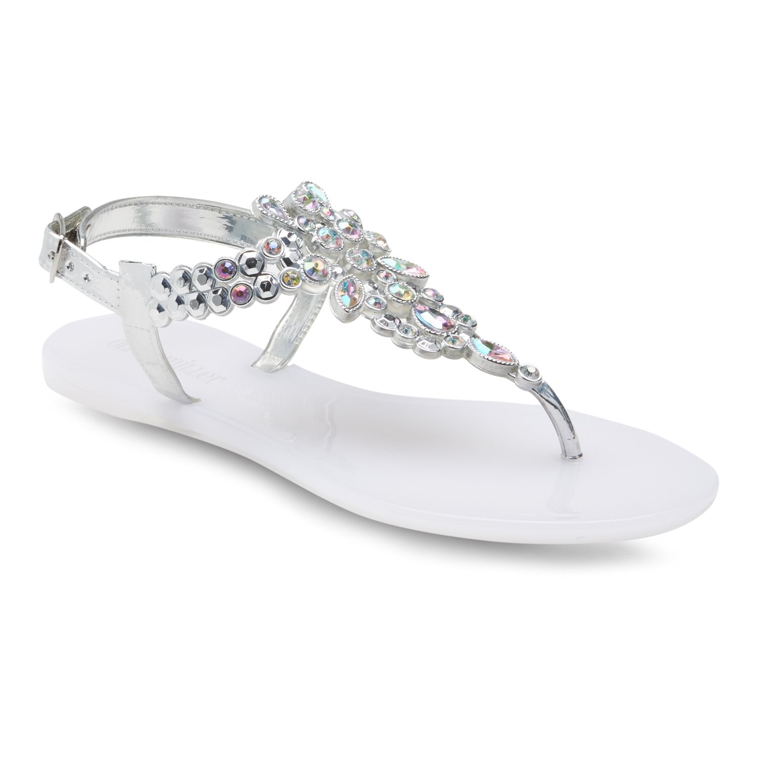 olivia miller rhinestone flip flops