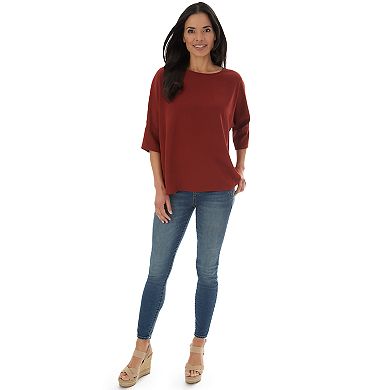 Women's Apt. 9 3/4 Sleeve Boxy Dolman Top