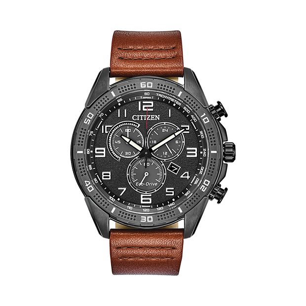 Drive from Citizen Eco Drive Men s AR Leather Chronograph Watch