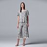 Women's Simply Vera Vera Wang Tee & Capri Pajama Set