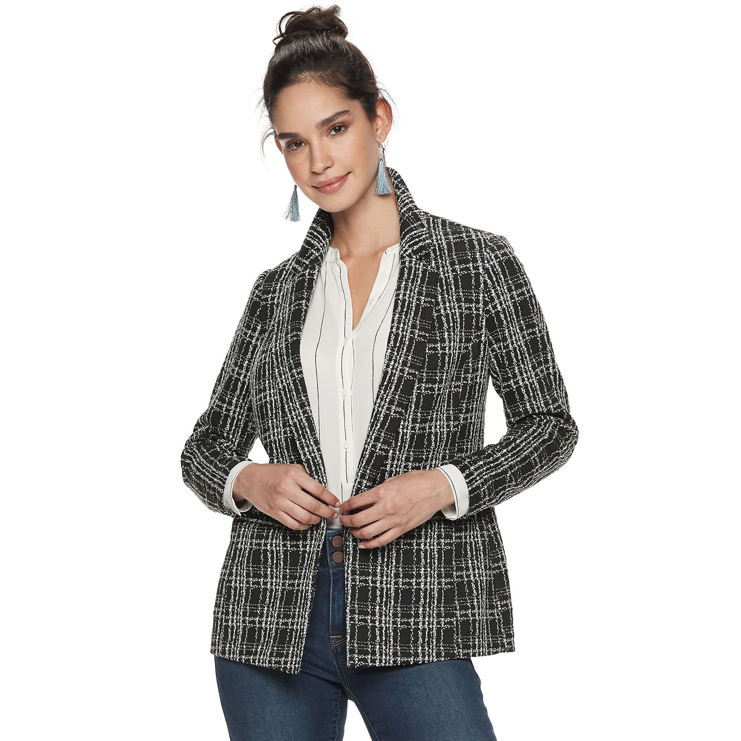 kohls houndstooth jacket