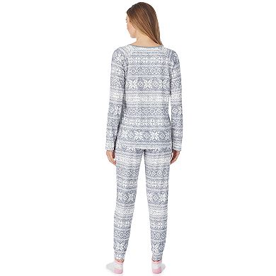 Women's Cuddl Duds® Long Sleeve Sleep Jogger Set With Socks