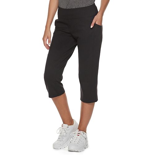 yoga capris with side pockets