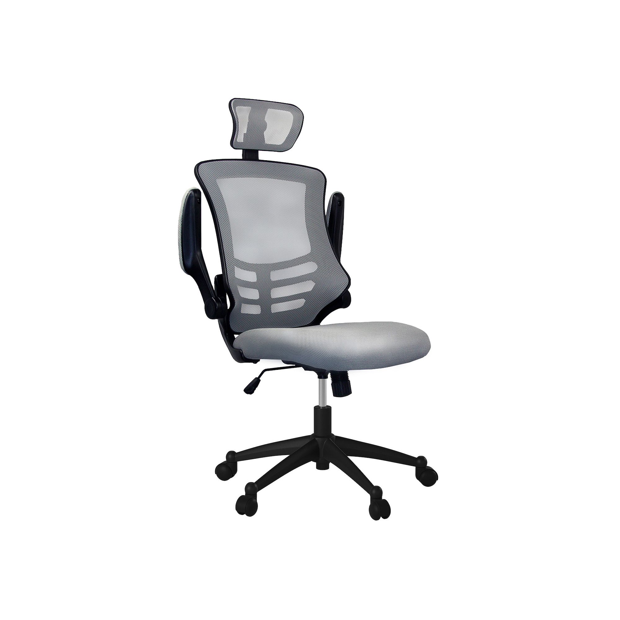 Techni Mobili Modern High-Back Mesh Executive Office Chair, Gray
