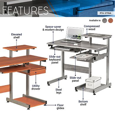 Techni Mobili Complete Computer Workstation Desk