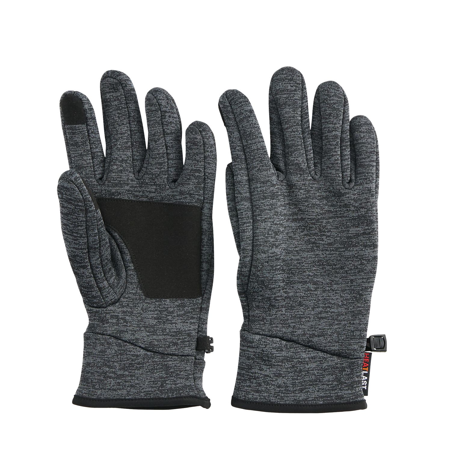 mens black knit gloves