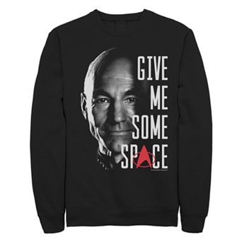 Juniors' Star Trek The Next Generation Picard Give Me Space Sweatshirt