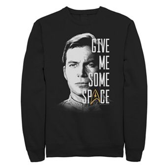 Juniors' Star Trek The Original Series Kirk Give Me Some Space Crew Sweatshirt