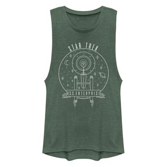 Juniors' Star Trek The Original Series Enterprise Circle Logo Tank Top