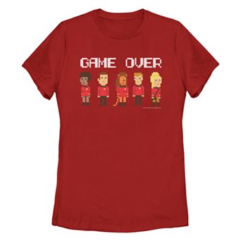 Juniors' Star Trek The Original Series Red Shirts Gamer Over 8-Bit Tee