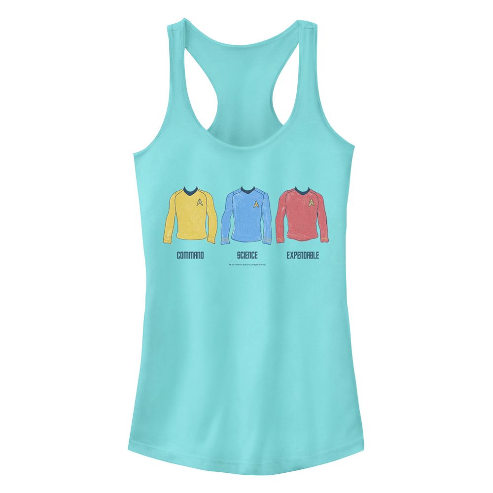 Juniors' Star Trek The Original Series Divisions Shirts Racerback Tank Top