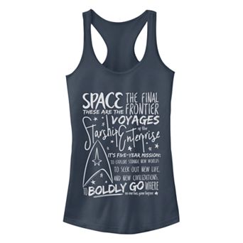 Juniors' Star Trek The Original Series Sketchbook Speech Racerback Tank Top