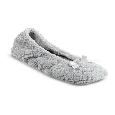 isotoner Women's Set of 2 Microterry Ballerina Slippers