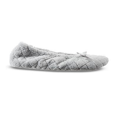 isotoner Women's Set of 2 Microterry Ballerina Slippers