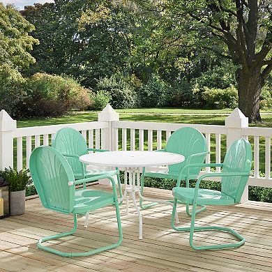 Crosley Furniture Griffith Metal Five Piece Outdoor Dining Set